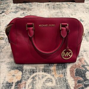 Michael Kors Cherry Red Satchel